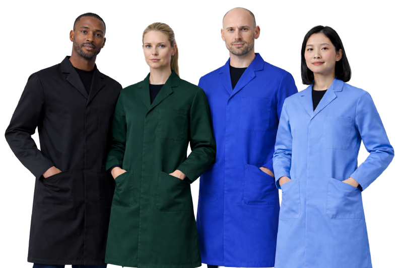 Colourful Scrubs - Button Fastening Lab Coats